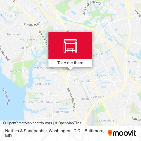 Nettles & Sandpebble map