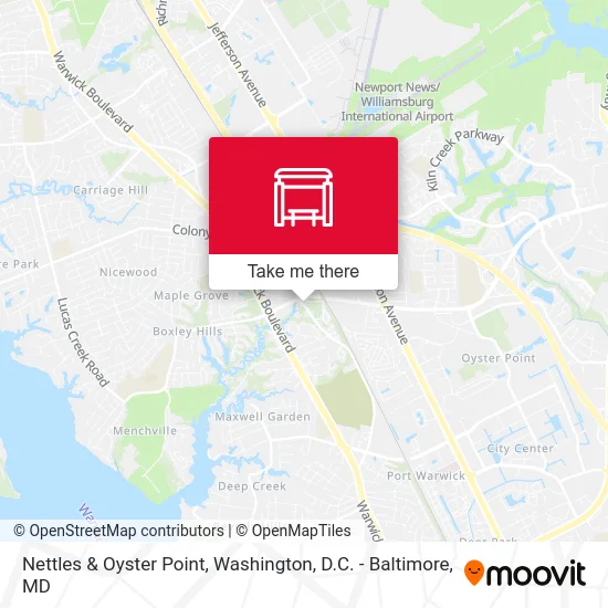 Nettles & Oyster Point map