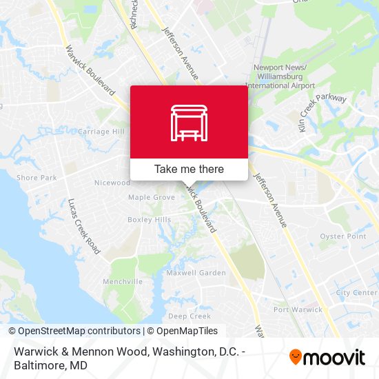 Mapa de Warwick & Mennon Wood