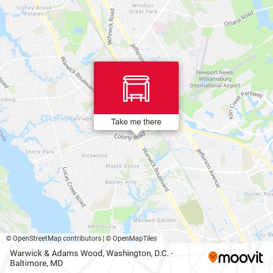 Mapa de Warwick & Adams Wood