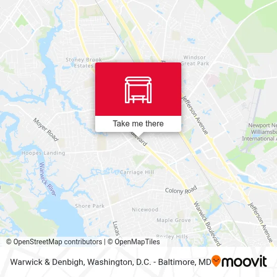 Warwick & Denbigh map