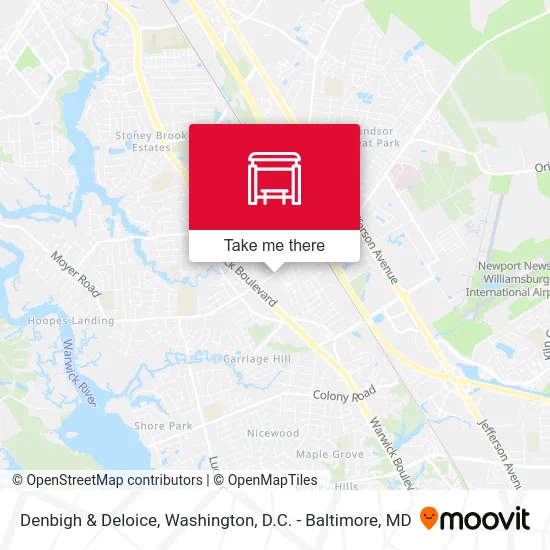 Denbigh & Deloice map