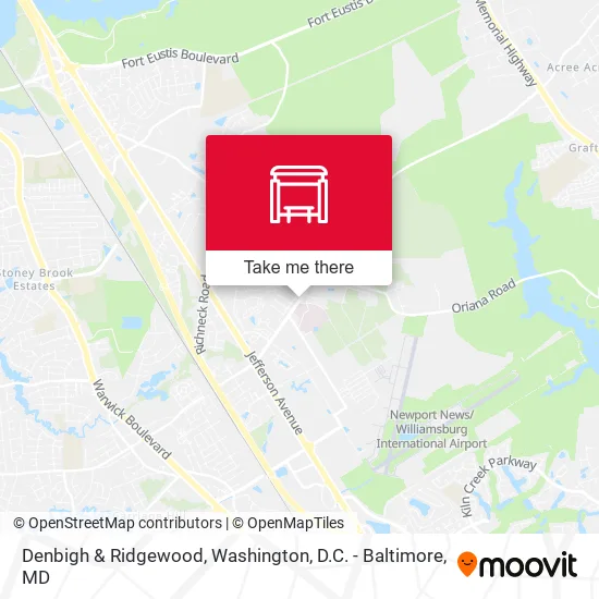 Denbigh & Ridgewood map