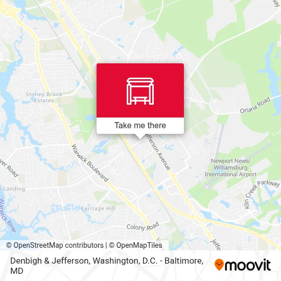 Denbigh & Jefferson map