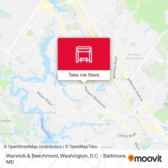 Warwick & Beechmont map