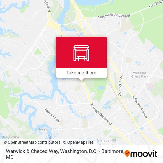 Warwick & Checed Way map