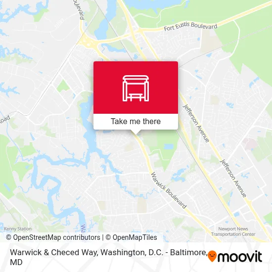 Warwick & Checed Way map