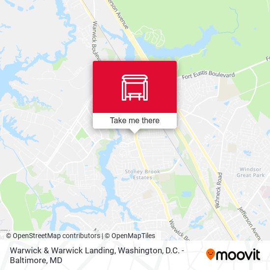 Warwick & Warwick Landing map