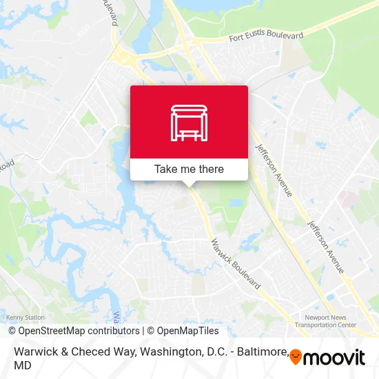 Warwick & Checed Way map
