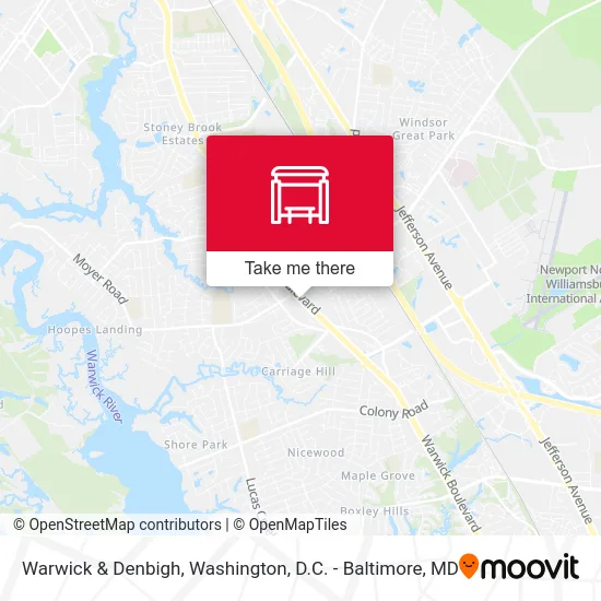 Warwick & Denbigh map