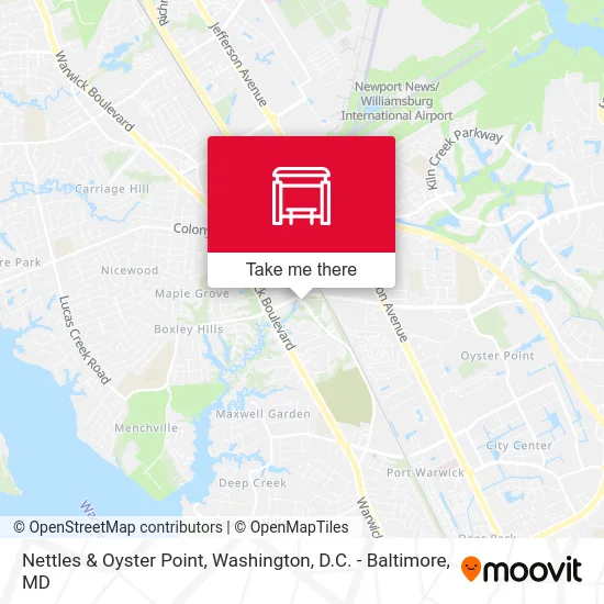 Nettles & Oyster Point map