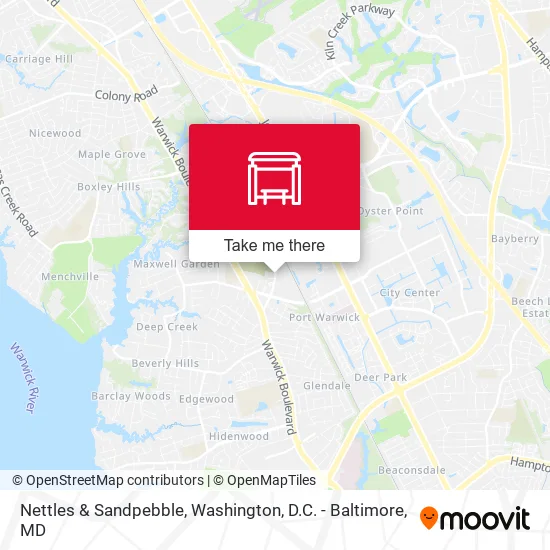 Nettles & Sandpebble map