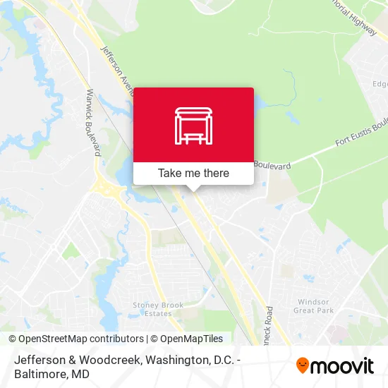 Jefferson & Woodcreek map