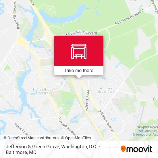 Jefferson & Green Grove map