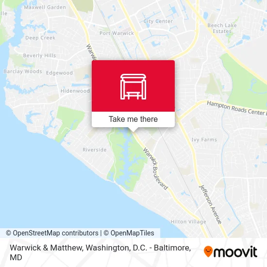 Warwick & Matthew map