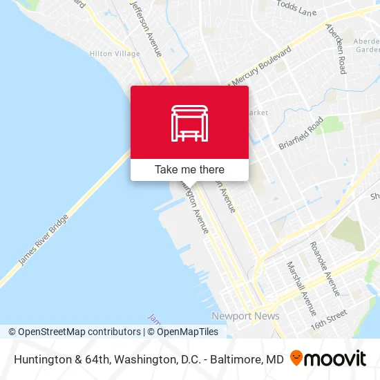 Huntington & 64th map