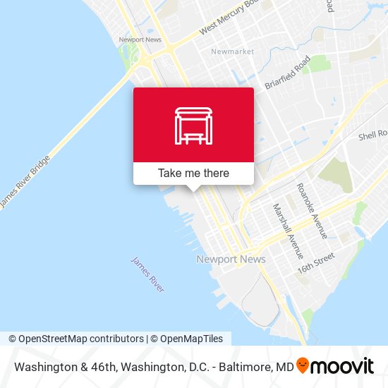 Washington & 46th map