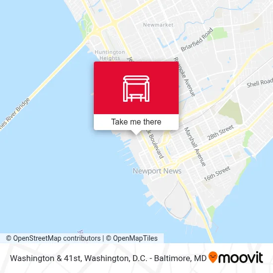 Washington & 41st map
