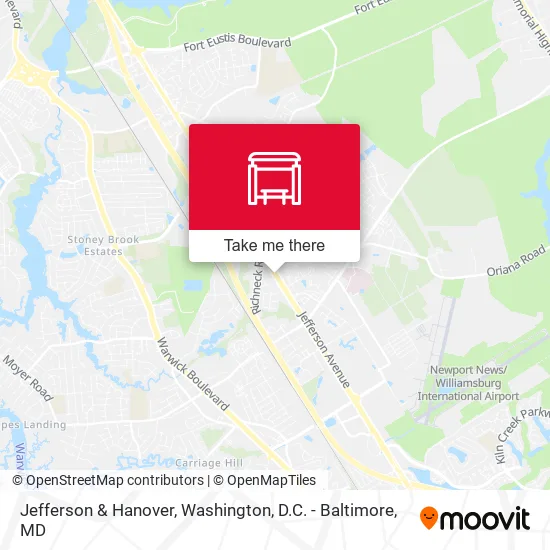 Jefferson & Hanover map