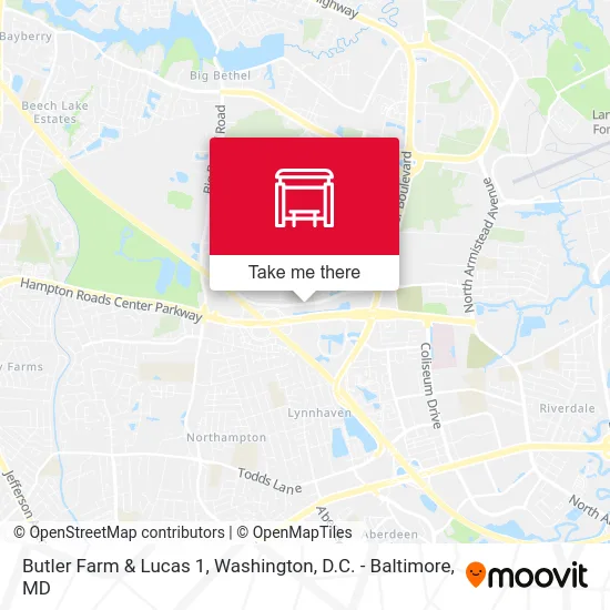 Butler Farm & Lucas 1 map