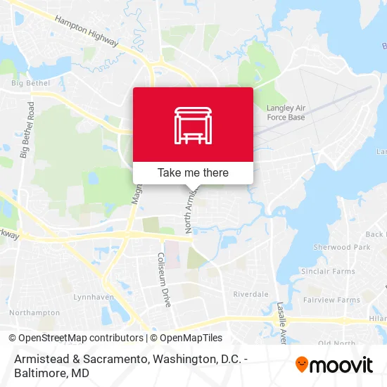 Armistead & Sacramento map