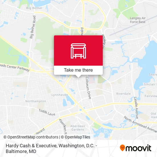 Hardy Cash & Executive map