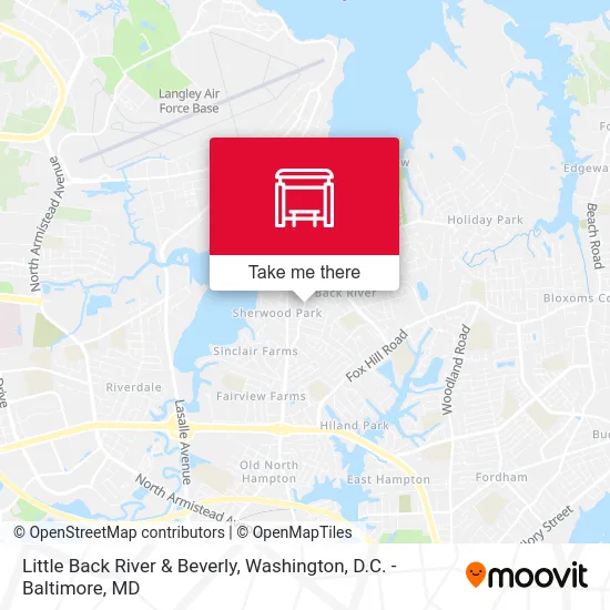 Little Back River & Beverly map