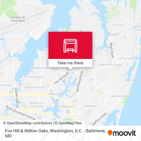 Fox Hill & Willow Oaks map