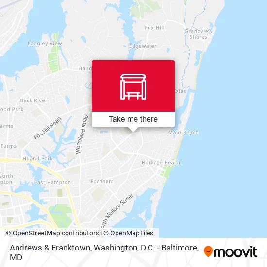 Andrews & Franktown map