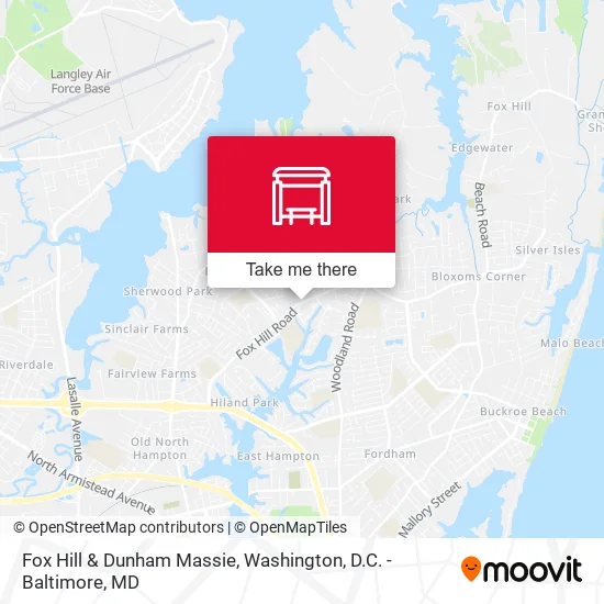 Fox Hill & Dunham Massie map