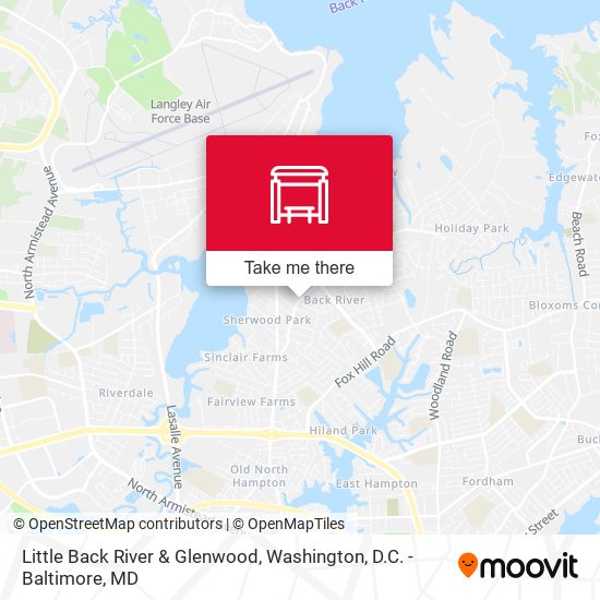 Little Back River & Glenwood map