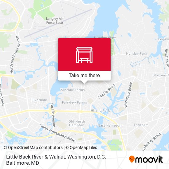 Little Back River & Walnut map