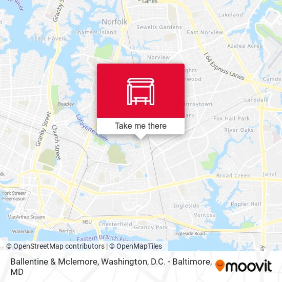 Ballentine & Mclemore map