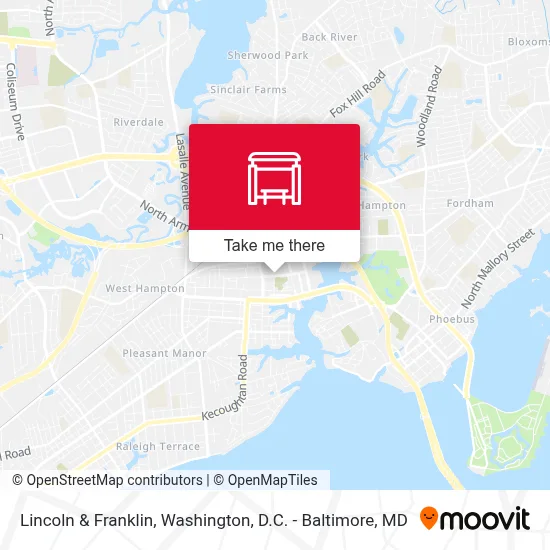 Lincoln & Franklin map