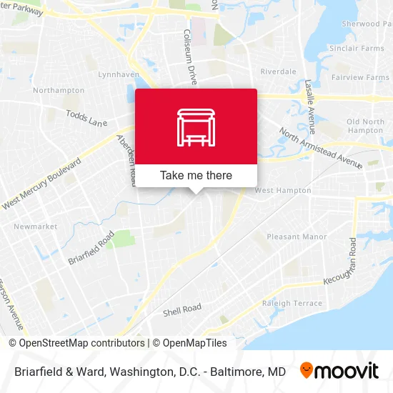 Briarfield & Ward map