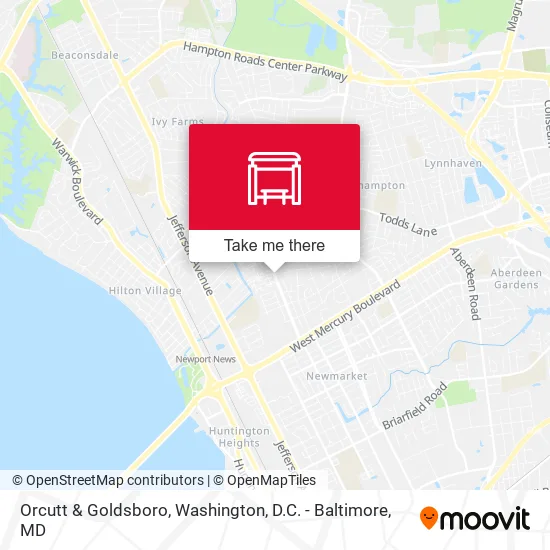 Orcutt & Goldsboro map