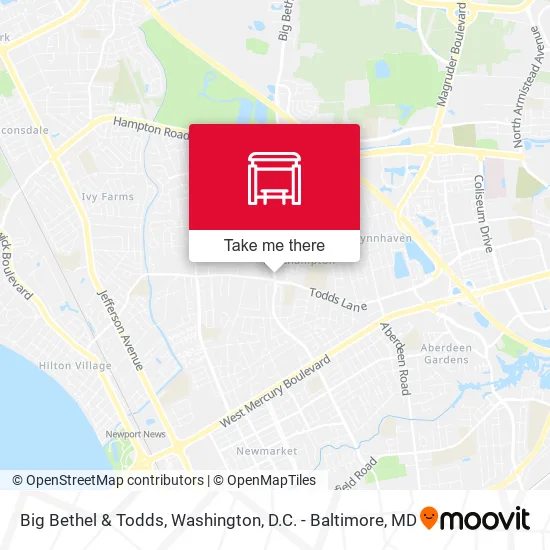 Big Bethel & Todds map