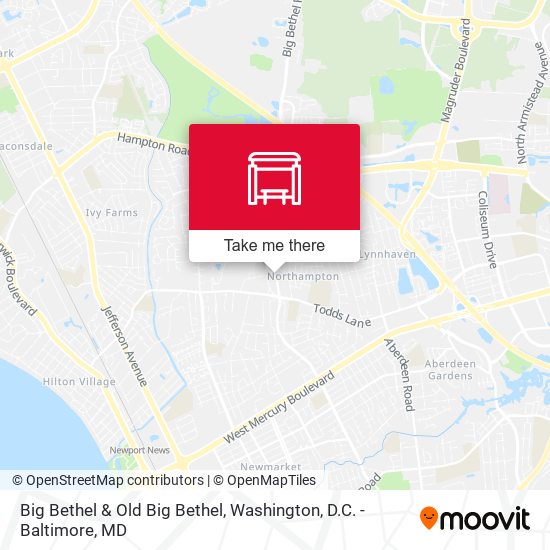 Big Bethel & Old Big Bethel map