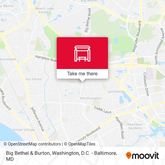 Big Bethel & Burton map