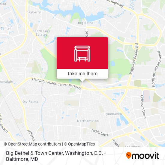 Big Bethel & Town Center map