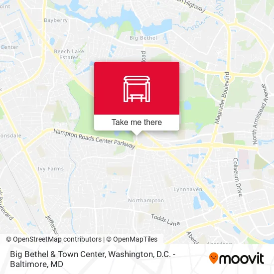 Big Bethel & Town Center map