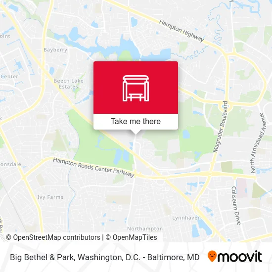 Big Bethel & Park map