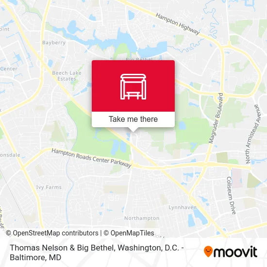 Thomas Nelson & Big Bethel map