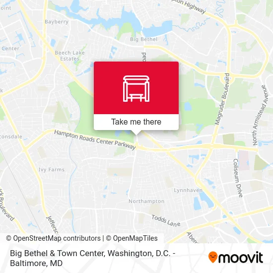 Big Bethel & Town Center map