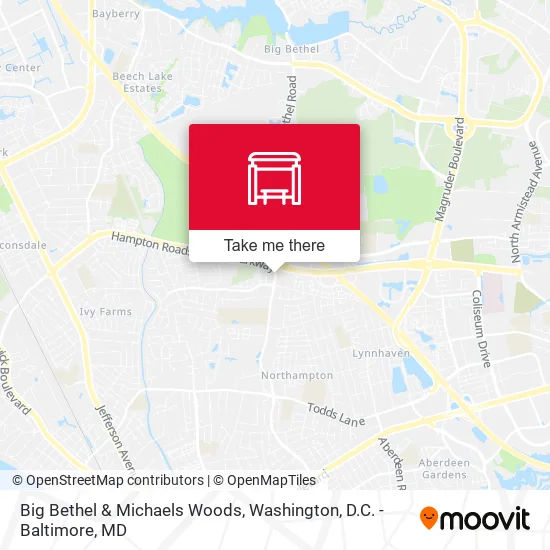 Big Bethel & Michaels Woods map
