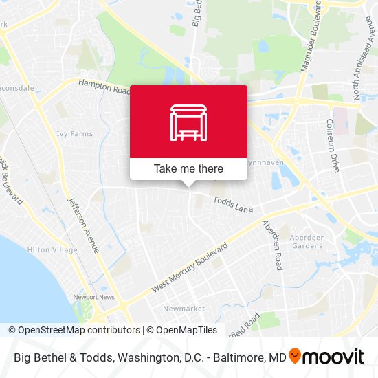 Big Bethel & Todds map