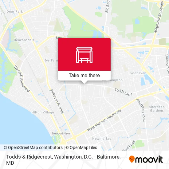 Todds & Ridgecrest map