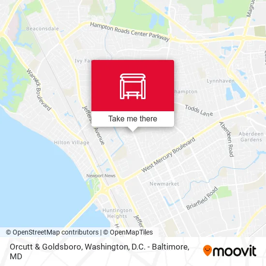 Orcutt & Goldsboro map