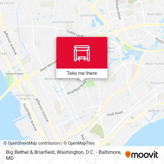 Big Bethel & Briarfield map