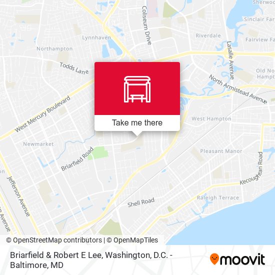 Mapa de Briarfield & Robert E Lee